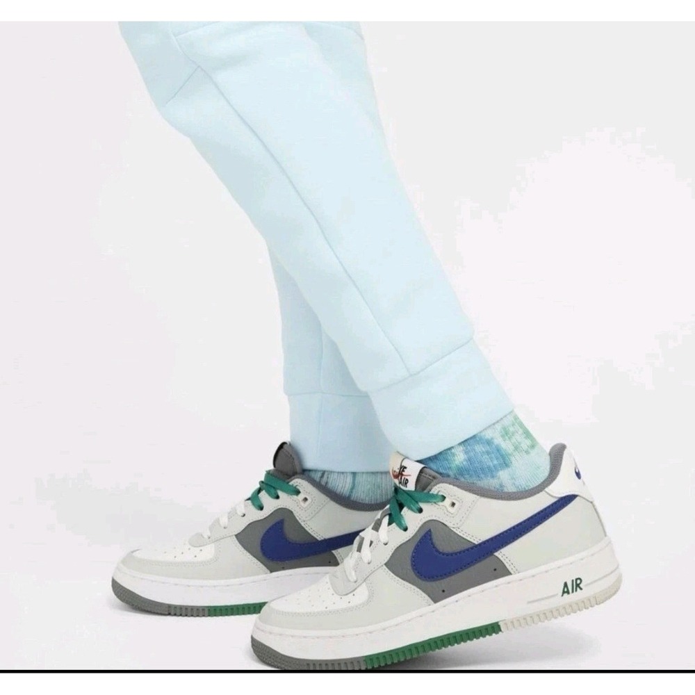 Nike Sportswear Tech Fleece Big Kids Tapered Joggers Light Blue CU9213-490 - Picture 7 of 7